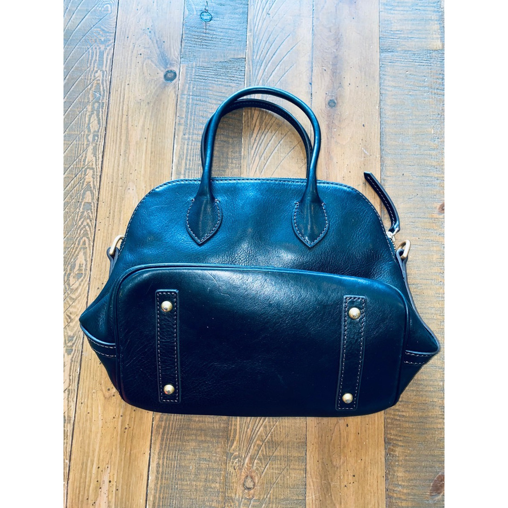 Dooney & Bourke Florentine Leather Domed Satchel Black - Picture 5 of 6